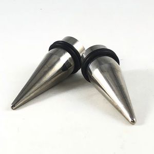 MANY SIZES Pair of 316L Stainless Steel Ear Tapers